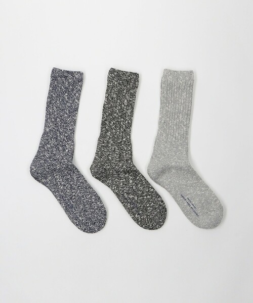 green label relaxing(グリーンレーベルリラクシング)の「GLR クルー 3P ソックス(ソックス/靴下・メンズ・ナチュラル/その他1/オフホワイト/ホワイト/その他2/その他3/その他4/その他5/その他6・FREE)」の7枚目の写真