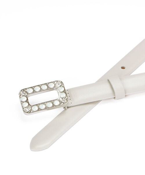 ANAYI（アナイ）の「クリスタルコンビベルト（ベルト・レディース・ブラック/ライトグレー・FREE）」の16枚目の写真