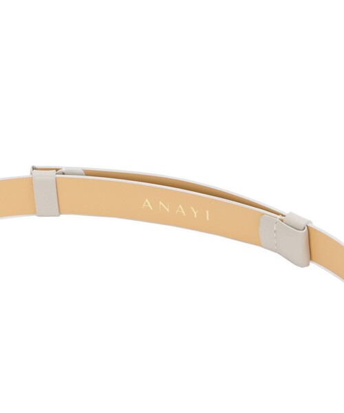 ANAYI（アナイ）の「クリスタルコンビベルト（ベルト・レディース・ブラック/ライトグレー・FREE）」の18枚目の写真