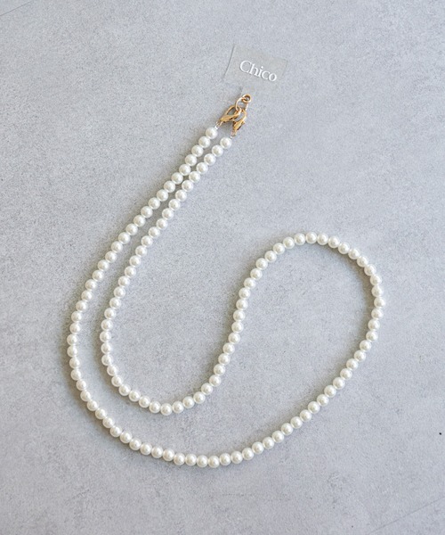 Chico（チコ）の「パールスマホショルダーストラップ（スマホグッズ・レディース・ホワイト/シルバー・FREE）」の8枚目の写真