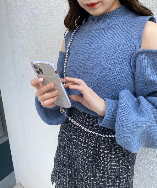 Chico（チコ）の「パールスマホショルダーストラップ（スマホグッズ・レディース・ホワイト/シルバー・FREE）」の10枚目の写真