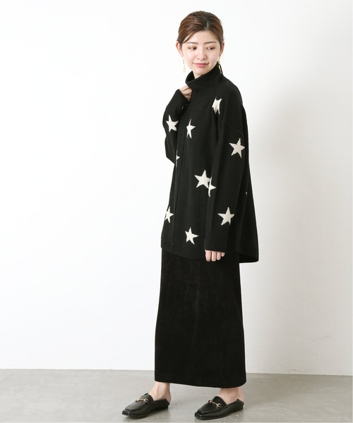 B.C STOCK（ベーセーストック）の「≪WEB限定≫ 星柄ニット プルオーバー*（ニット/セーター・レディース・ベージュ/ブラック/チャコールグレー・FREE）」の7枚目の写真