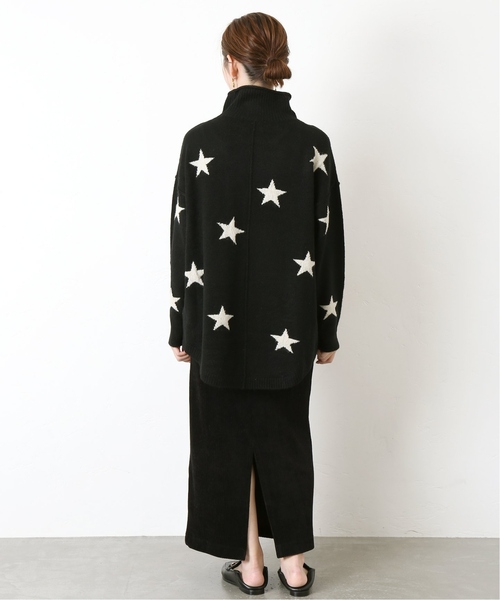 B.C STOCK（ベーセーストック）の「≪WEB限定≫ 星柄ニット プルオーバー*（ニット/セーター・レディース・ベージュ/ブラック/チャコールグレー・FREE）」の9枚目の写真