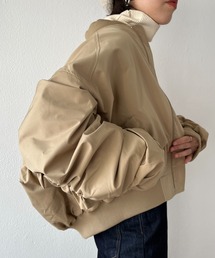 box silhouette shirring MA-1 / ボックスシルエットシャーリングMA-1