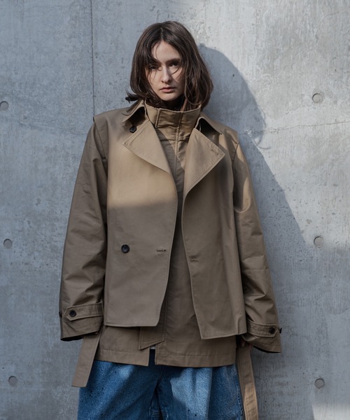 shiki tokyo（シキトウキョウ）の「Oversized Trench Vest / オーバーサイズトレンチベスト（ベスト・メンズ・チャコールグレー/ベージュ・SMALL/MEDIUM/LARGE）」の12枚目の写真