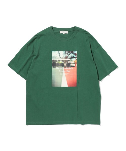 B:MING by BEAMS（ビーミングバイビームス）の「B:MING by BEAMS / フォトプリント クルーネック Tシャツ（Tシャツ/カットソー・メンズ・グリーン/オフホワイト・SMALL/MEDIUM/LARGE/X-LARGE）」の5枚目の写真