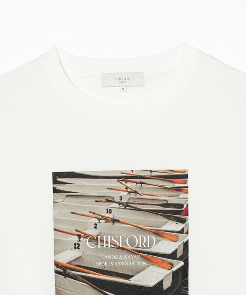 B:MING by BEAMS（ビーミングバイビームス）の「B:MING by BEAMS / フォトプリント クルーネック Tシャツ（Tシャツ/カットソー・メンズ・グリーン/オフホワイト・SMALL/MEDIUM/LARGE/X-LARGE）」の19枚目の写真