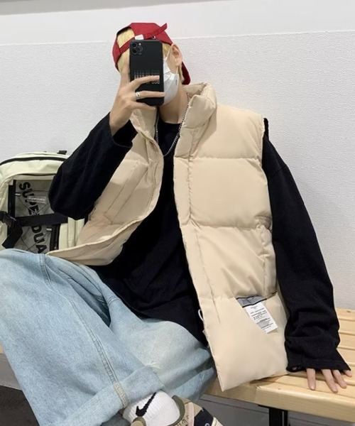 セール】ポケットタグフェイクダウンベスト（ダウンベスト）｜MGV