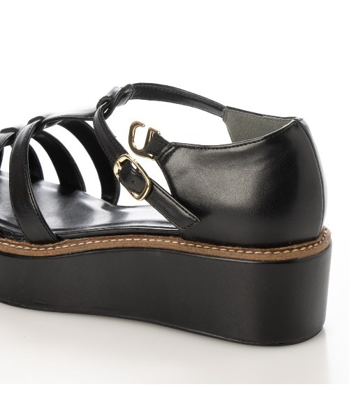 【EVOL】厚底ポインテッドグルカサンダルIU5008