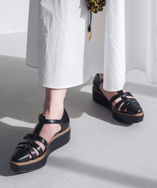 【EVOL】厚底ポインテッドグルカサンダルIU5008