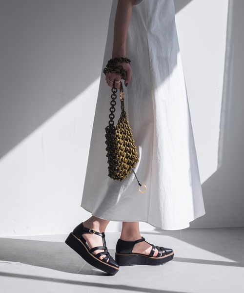 【EVOL】厚底ポインテッドグルカサンダルIU5008