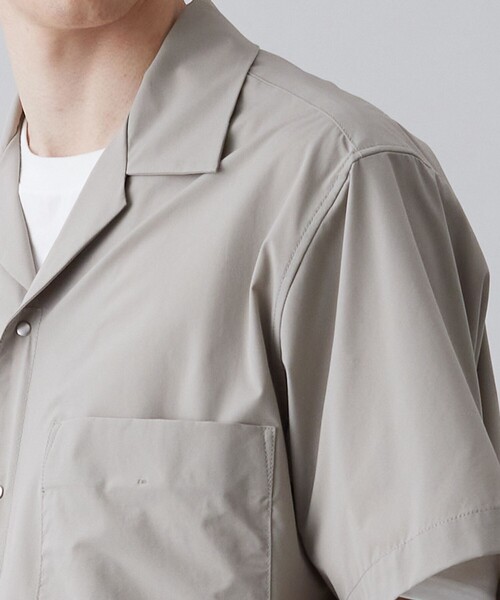 UNFILO(アンフィーロ)の「FINE MOVE オープンカラーシャツ(シャツ/ブラウス・メンズ・ブラック系/ベージュ系・X-LARGE/SMALL/LARGE/MEDIUM)」の13枚目の写真