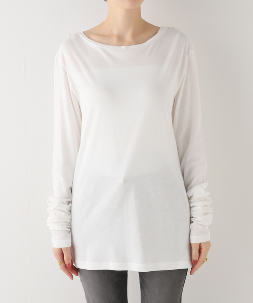 「Spick & Span」 長袖カットソー - グレー レディース Spick＆Span 「Spick & Span」 長袖カットソー - グレー