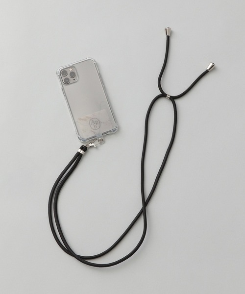 A part by（アパートバイ）の「【WEB限定】Apbロゴ　スマホショルダー（スマホグッズ・レディース・ブラック/ピンク/シルバー/ライトベージュ・FREE）」の2枚目の写真