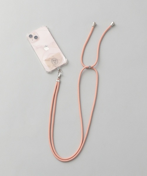 A part by（アパートバイ）の「【WEB限定】Apbロゴ　スマホショルダー（スマホグッズ・レディース・ブラック/ピンク/シルバー/ライトベージュ・FREE）」の8枚目の写真