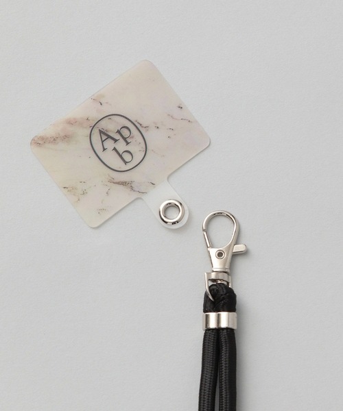 A part by（アパートバイ）の「【WEB限定】Apbロゴ　スマホショルダー（スマホグッズ・レディース・ブラック/ピンク/シルバー/ライトベージュ・FREE）」の13枚目の写真