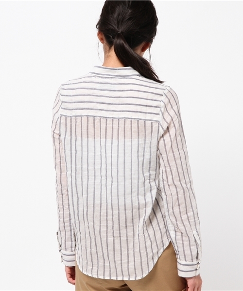 B:MING by BEAMS（ビーミングバイビームス）の「ビーミング by ビームス / シアーシャツ（シャツ/ブラウス・レディース・オフホワイト/グレー/レッド/ブルー・MEDIUM/SMALL）」の21枚目の写真