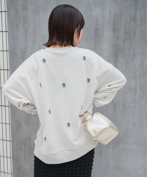 WEGO(ウィゴー)の「WEGO/総柄刺繍スウェット(スウェット・レディース・ブラック/グレー系その他/ブルー/ホワイト/パープル/杢グレー・FREE)」の20枚目の写真
