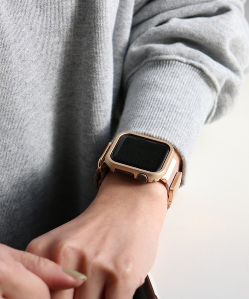 SiNCERE（シンシア）の「Apple Watch Band/アップルウォッチバンド マグネット PUレザーケースセット 〈40mm、41mm、44mm、45mm用〉（デジタル腕時計・レディース・グレー/ピンク/パープル/グリーン/ブラック/ベージュ・41mm/40mm/44mm/45mm）」の7枚目の写真