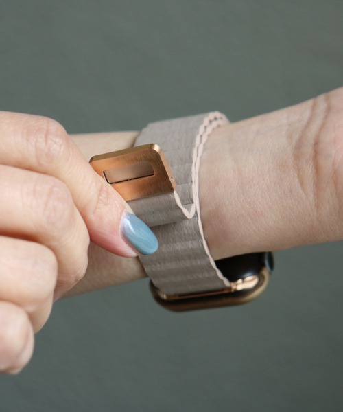 SiNCERE（シンシア）の「Apple Watch Band/アップルウォッチバンド マグネット PUレザーケースセット 〈40mm、41mm、44mm、45mm用〉（デジタル腕時計・レディース・グレー/ピンク/パープル/グリーン/ブラック/ベージュ・41mm/40mm/44mm/45mm）」の8枚目の写真