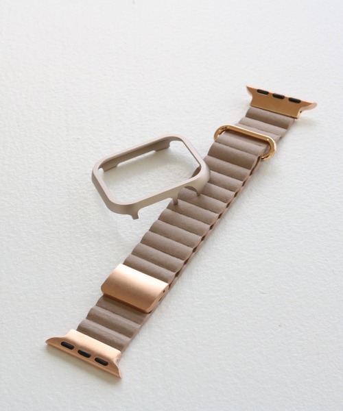 SiNCERE（シンシア）の「Apple Watch Band/アップルウォッチバンド マグネット PUレザーケースセット 〈40mm、41mm、44mm、45mm用〉（デジタル腕時計・レディース・グレー/ピンク/パープル/グリーン/ブラック/ベージュ・41mm/40mm/44mm/45mm）」の12枚目の写真