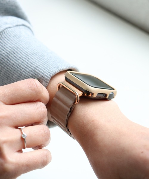 SiNCERE（シンシア）の「Apple Watch Band/アップルウォッチバンド マグネット PUレザーケースセット 〈40mm、41mm、44mm、45mm用〉（デジタル腕時計・レディース・グレー/ピンク/パープル/グリーン/ブラック/ベージュ・41mm/40mm/44mm/45mm）」の21枚目の写真