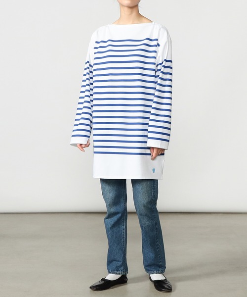 ORCIVAL（オーシバル）の「ORCIVAL | ビッグサイズ ラッセルフレンチセーラーTシャツ UNISEX（Tシャツ/カットソー・レディース・ブルー系その他・8/7）」の5枚目の写真