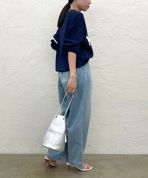 LOUNGEDRESS（ラウンジドレス）の「リネンロゴラインニット