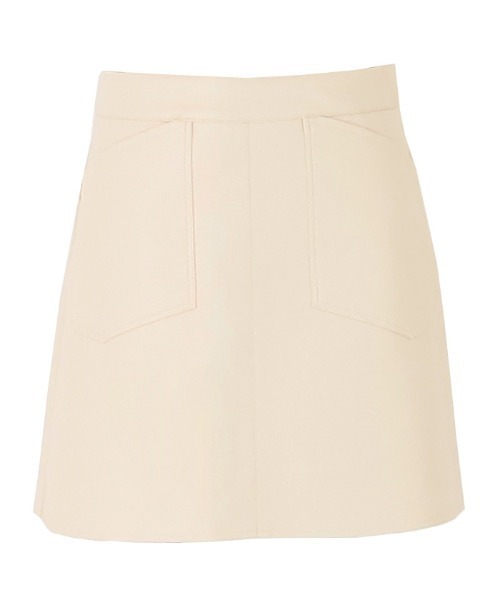 AMBIENT（アンビエント）の「アウトポケットレザーミニスカート（スカート・レディース・アイボリー/ブラック/グレー・S/M）」の7枚目の写真