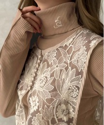 【apres jour clair】指開きハイネックカットソー【ZOZOTOWN限定アイテム】