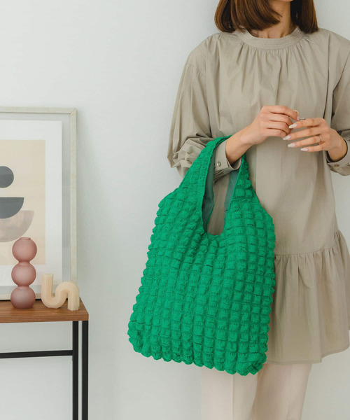 RODE SKO（ロデスコ）の「ポコポコトート（トートバッグ・レディース・イエロー/ブラック/ラベンダー/グリーン/オフホワイト・ONE）」の11枚目の写真