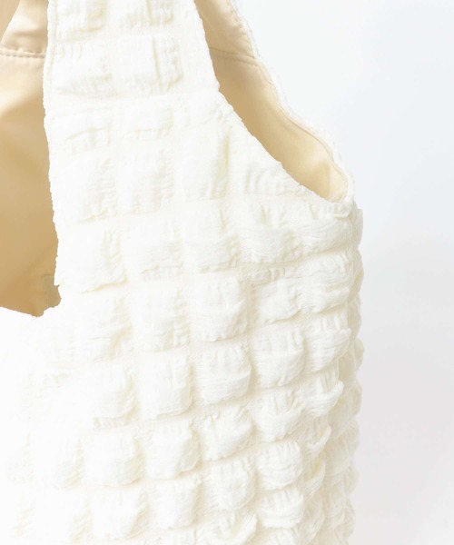 RODE SKO（ロデスコ）の「ポコポコトート（トートバッグ・レディース・イエロー/ブラック/ラベンダー/グリーン/オフホワイト・ONE）」の22枚目の写真