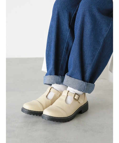 ehka sopo（エヘカソポ）の「Tストラップシューズ（その他シューズ・レディース・ベージュ/ネイビー/ブラウン/ブラック・MEDIUM/SMALL/LARGE）」の4枚目の写真