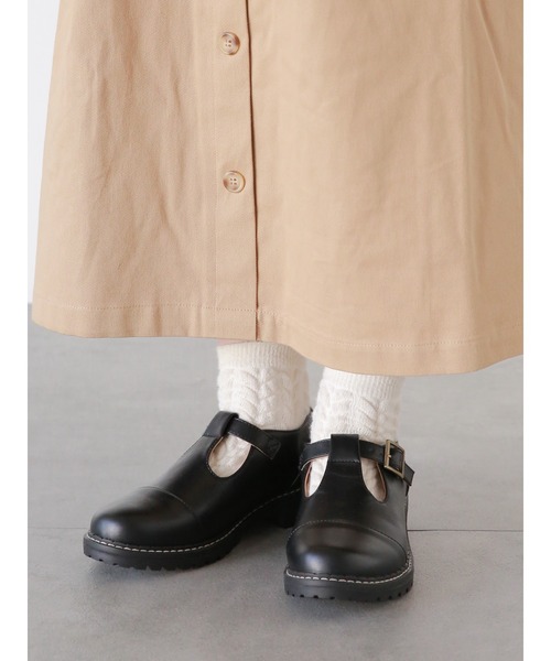 ehka sopo（エヘカソポ）の「Tストラップシューズ（その他シューズ・レディース・ベージュ/ネイビー/ブラウン/ブラック・MEDIUM/SMALL/LARGE）」の2枚目の写真