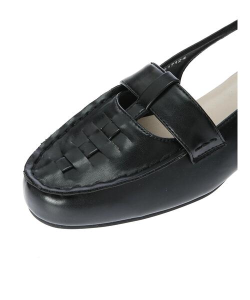 Lugnoncure（ルノンキュール）の「サイドオープンローファー（ドレスシューズ・レディース・ブラック/オフホワイト・MEDIUM/LARGE）」の10枚目の写真