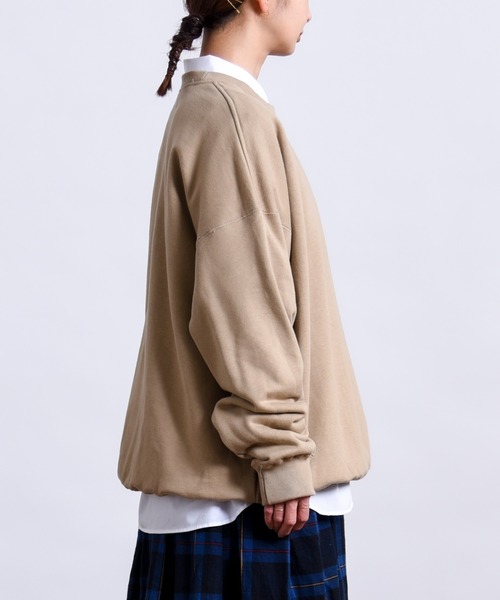 CALIFORNIA OUTFITTERS（カリフォルニア アウトフィッターズ）の「STD-2- THE WIDE CREW NECK SWEAT 10.0oz  ワイドシルエット クルーネック ワイドスウェット 10.0オンス カリフォルニア アウトフィッターズオリジナルズ（スウェット・メンズ・ブルー/ブラック/グリーン/サンドベージュ/ヘザーグレー・X-LARGE/MEDIUM/LARGE）」の11枚目の写真