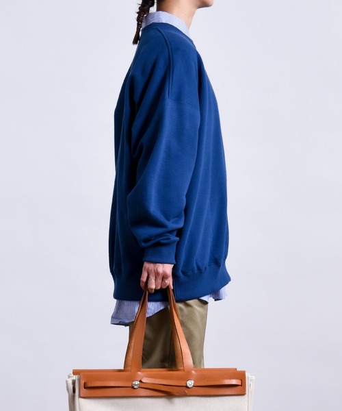 CALIFORNIA OUTFITTERS（カリフォルニア アウトフィッターズ）の「STD-2- THE WIDE CREW NECK SWEAT 10.0oz  ワイドシルエット クルーネック ワイドスウェット 10.0オンス カリフォルニア アウトフィッターズオリジナルズ（スウェット・メンズ・ブルー/ブラック/グリーン/サンドベージュ/ヘザーグレー・X-LARGE/MEDIUM/LARGE）」の18枚目の写真