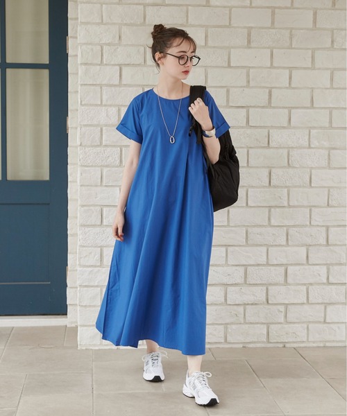 セール】コットンAラインマキシワンピース（ワンピース）｜ANGIE