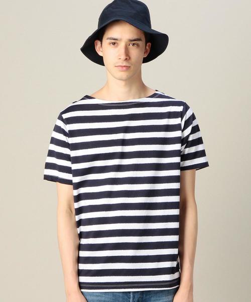 BEAUTY&YOUTH UNITED ARROWS（ビューティーアンドユースユナイテッドアローズ）の「BY ミスト ボーダー ボートネック Tシャツ◆（Tシャツ/カットソー・メンズ・ネイビー/グレー・SMALL/MEDIUM/LARGE/X-LARGE）」の11枚目の写真