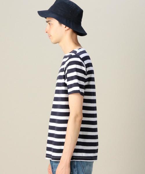 BEAUTY&YOUTH UNITED ARROWS（ビューティーアンドユースユナイテッドアローズ）の「BY ミスト ボーダー ボートネック Tシャツ◆（Tシャツ/カットソー・メンズ・ネイビー/グレー・SMALL/MEDIUM/LARGE/X-LARGE）」の12枚目の写真