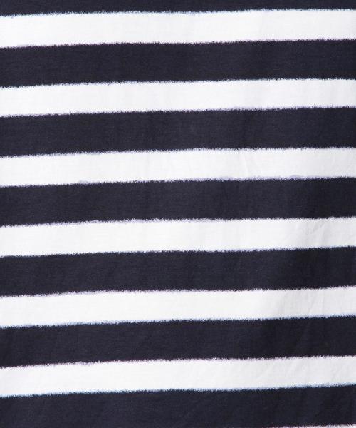 BEAUTY&YOUTH UNITED ARROWS（ビューティーアンドユースユナイテッドアローズ）の「BY ミスト ボーダー ボートネック Tシャツ◆（Tシャツ/カットソー・メンズ・ネイビー/グレー・SMALL/MEDIUM/LARGE/X-LARGE）」の13枚目の写真