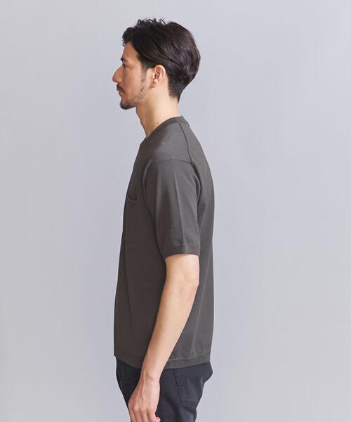 BEAUTY&YOUTH UNITED ARROWS(ビューティーアンドユースユナイテッドアローズ)の「【WEB限定 WARDROBE SMART】デオドラント 1ポケット ニット Tシャツ(ニット/セーター・メンズ・ダークグレー/ライトグレー/ブラック・S/M/L/XL)」の5枚目の写真