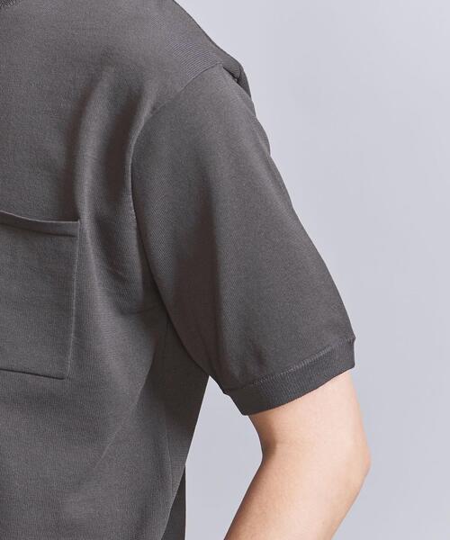 BEAUTY&YOUTH UNITED ARROWS(ビューティーアンドユースユナイテッドアローズ)の「【WEB限定 WARDROBE SMART】デオドラント 1ポケット ニット Tシャツ(ニット/セーター・メンズ・ダークグレー/ライトグレー/ブラック・S/M/L/XL)」の8枚目の写真