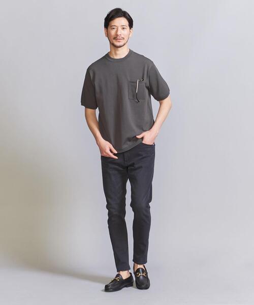 BEAUTY&YOUTH UNITED ARROWS(ビューティーアンドユースユナイテッドアローズ)の「【WEB限定 WARDROBE SMART】デオドラント 1ポケット ニット Tシャツ(ニット/セーター・メンズ・ダークグレー/ライトグレー/ブラック・S/M/L/XL)」の13枚目の写真