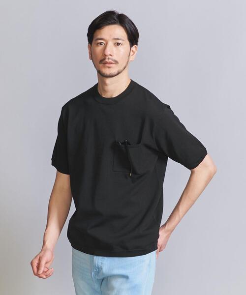 BEAUTY&YOUTH UNITED ARROWS(ビューティーアンドユースユナイテッドアローズ)の「【WEB限定 WARDROBE SMART】デオドラント 1ポケット ニット Tシャツ(ニット/セーター・メンズ・ダークグレー/ライトグレー/ブラック・S/M/L/XL)」の18枚目の写真