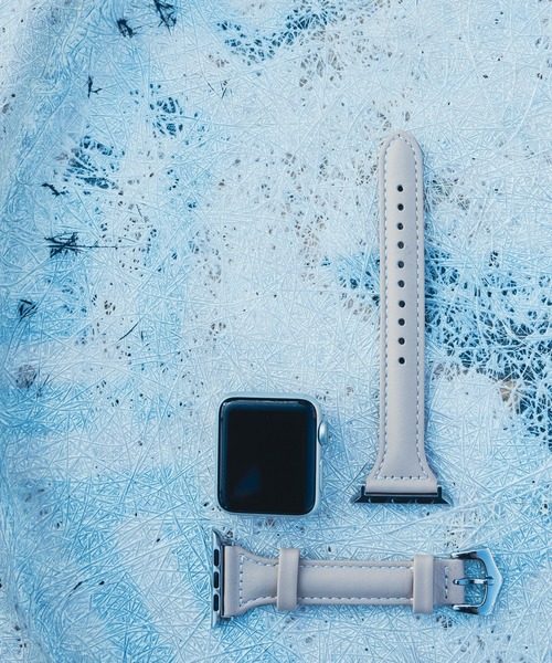 zandy（ズィーアンドワイ）の「zandy/ズィー・アンド・ワイ Apple Watch【くすみカラー細製レザーベルト】 アップルウォッチバンド レザーベルト // leather8（デジタル腕時計・メンズ・ベージュ/ブラウン/ブラウン系その他・S/M）」の8枚目の写真