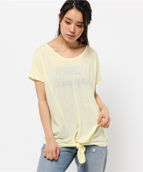 最高 T シャツ 裾 結び方 最高のファッショントレンド