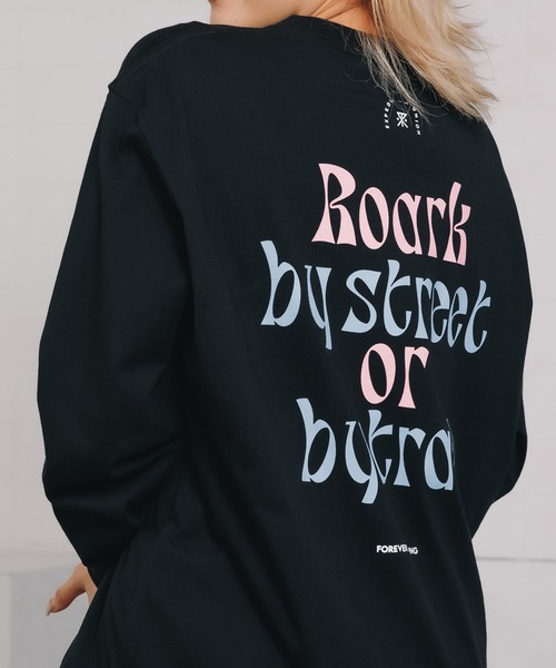 ROARK REVIVAL(ロアークリバイバル)の「ROARK REVIVAL/ロアークリバイバル "B.S.B.T" LS TEE グラフィック ロンT(Tシャツ/カットソー・メンズ・ブラック/ホワイト・L/XL/M)」の2枚目の写真