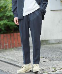 green label relaxing | クリスプツイル 1プリーツ イージーパンツ -ストレッチ・防シワ・接触冷感・吸水速乾-(その他パンツ)