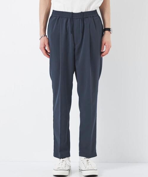 green label relaxing（グリーンレーベルリラクシング）の「クリスプツイル 1プリーツ イージーパンツ -ストレッチ・防シワ・接触冷感・吸水速乾-（その他パンツ・メンズ・ネイビー/ケリー・XL/S/M/L）」の14枚目の写真